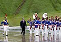 President Lula da Silva reviews the troops of the Presidential Guard Battalion