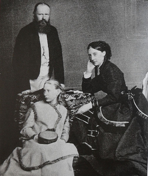 File:Queen Olga of Württemberg with her husband and their foster daughter.JPG