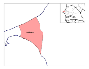 Arrondissement of Rufisque Rufisque arrondissement.png