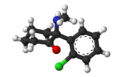 Kroglični model (S)-ketamina