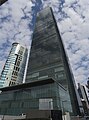 Istanbul Sapphire: View of the building's rear facade from street level