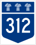 Highway 312 marker