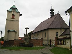 Farní kostel sv. Mikuláše v Horní Sloupnici.