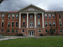 North Hall of the present day Taylor Hall, Western Colorado University (2012) State Normal School Building.jpg