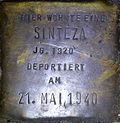 Stolperstein für eine Sinteza (Nr. 86) (Kurze Straße 2a)