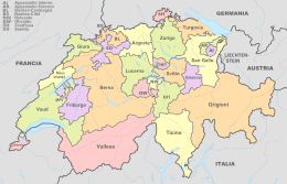 Svizzera - Mappa