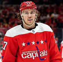 T. J. Oshie v dresu Washington Capitals v roce 2020