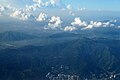 航空機から見た大帽山