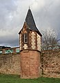 Alter Moselpegel (1897) in Trier, Johanniterufer nahe der Römerbrücke