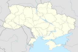 Nationalparkens läge i Ukraina.