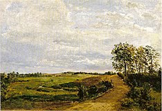 ダンクヴァルト・ドライヤー Road across Hills, c. 1842