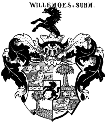 Wappen derer von Suhm (und von Willemoes-Suhm)