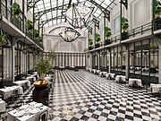 Wintertuin van Grand Hotel Krasnapolsky, Amsterdam, Nederland