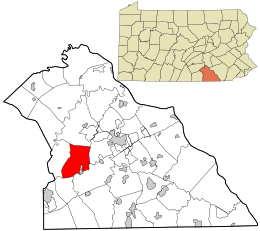 Location in York County and the state of Pennsylvania.