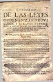 "Quaderno" de leyes de Navarra impreso en 1654, año de la muerte de Martín de Labayen, cuyo nombre aparece en el pie de imprenta junto con el de su yerno