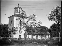 Östhammars kyrka. Foto: August Fredrik Schagerström 1915.