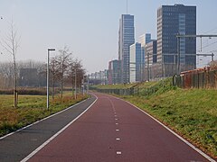 Almere Stad, Streckenabschnitt entlang des Odeonparks