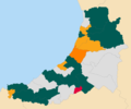 Ceredigion 2022 result map