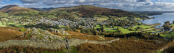 Ambleside & Waterhead Panorama 2, Cumbria, England - Oct 2009