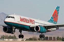 Airbus A319 der American West