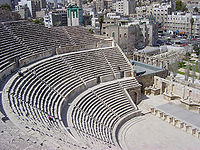 El anfiteatro romano de Ammán.