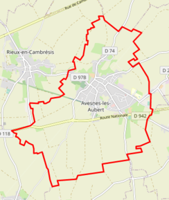 Poziția localității Avesnes-les-Aubert