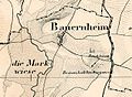Kartendarstellung Bauernheims um 1850