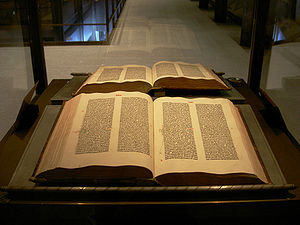 An original Gutenberg Bible