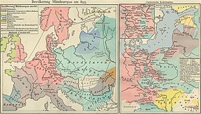 German eastward expansion, 895--1400 Bevolkerung Mitteleuropas um 895.jpg