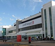 Cardiff Airport in 2010. Cardiff Airport (Oct 2010).jpg