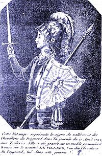 Knight holding a poignard