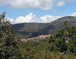 View from the surrounding mountains