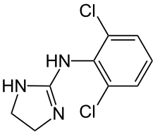 Estrutura química de Clonidina