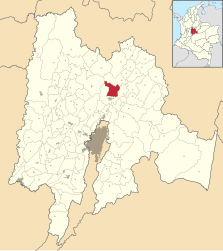 Cogua – Mappa