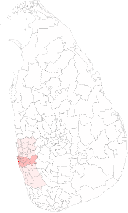 Location of Dehiwala