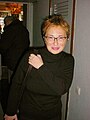 Поэт, журналист Елена Фанайлова на II Биеннале поэтов в Москве. 19.10.2001.
