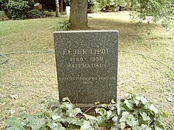 Gravestone of Lipót Fejér