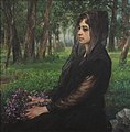 Germán Gedovius (1867-1937) La dama de la violetas, ca. 1908 óleo / tela 90 x 90 cm.