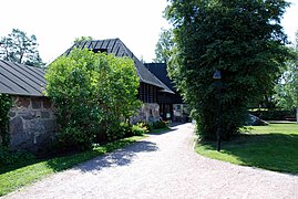 Cafeteria front, where the museum building would now be on the right