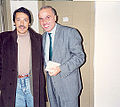 Toquinho com o jornalista Gildo De Stefano, no Festival Internacional do Violão, em 1995.