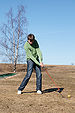 English: Golfer in Yyteri Golf Links.