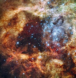 Большая область звездообразования R136 в NGC 2070 (снята космическим телескопом Хаббла) .jpg