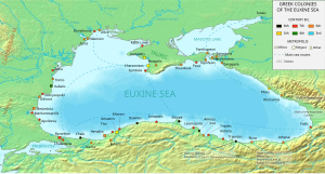 Ancient Greek colonies of the Black Sea, 8th-3rd century BC Greek colonies of the Euxine Sea.svg