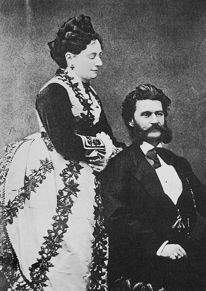 ファイル:Henrietta (Jetty) treffz (1818-1878) e Johann Strauss jr..JPG