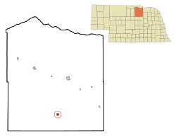 Location of Chambers, Nebraska