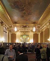 One of the representative rooms with ceiling paintings and gilded stucco