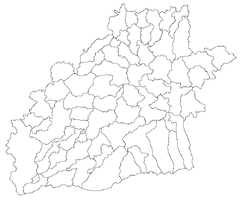Mapa lokalizacyjna okręgu Sybin