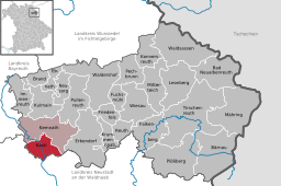 Läget för Kastl i Landkreis Tirschenreuth