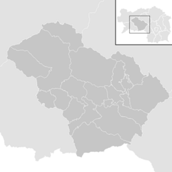 Poloha obce Murtal v okrese Amstetten (klikacia mapa)
