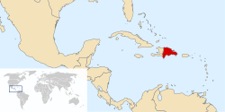 Location of the Dominican Republic